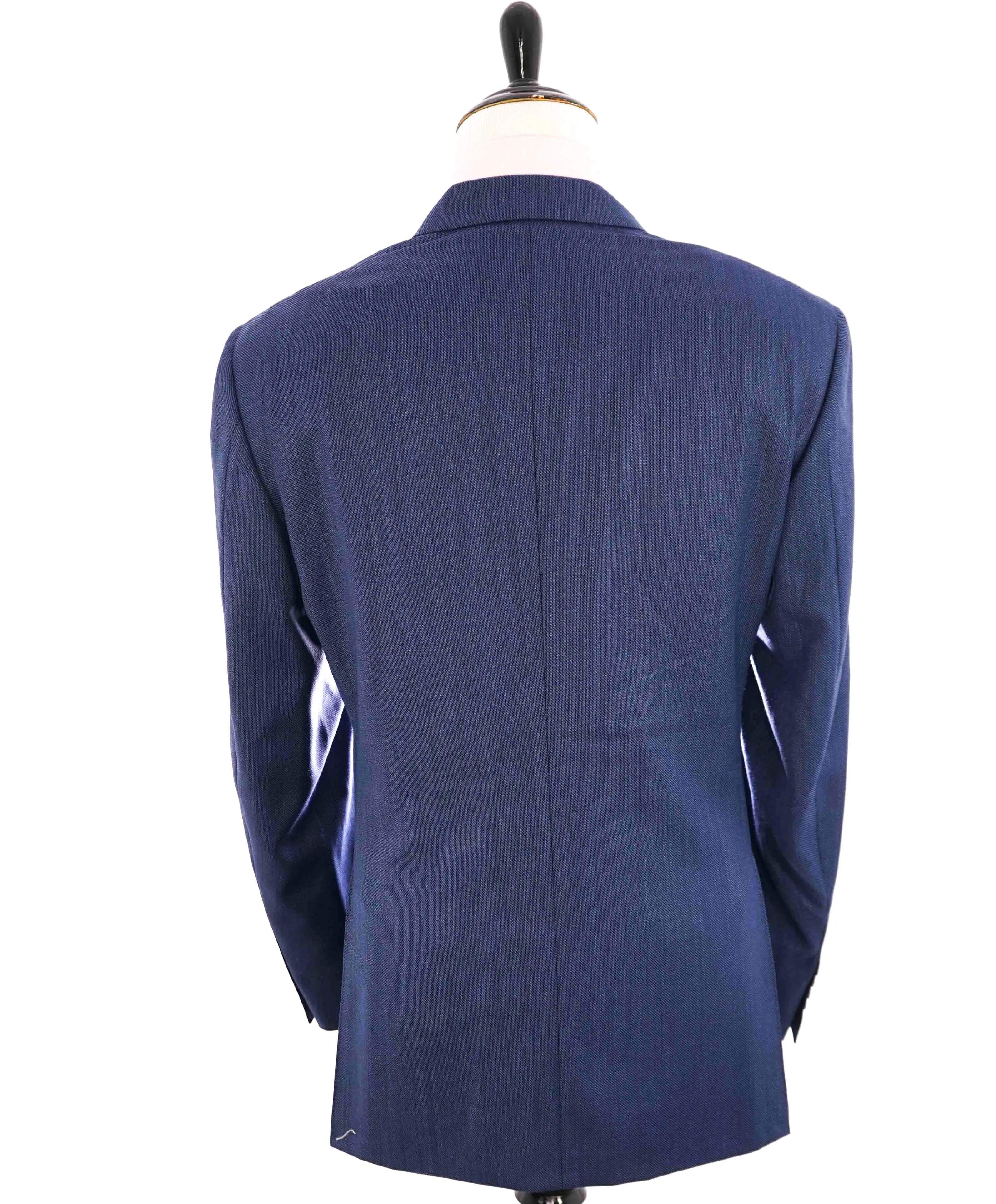 $1,895 CANALI - Light Blue Textured Birdseye Wool Blazer - 48L