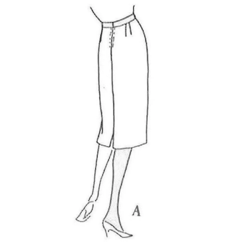 1950's Sewing Pattern 'Easy To Sew' Pencil Skirt  - Waist 30" (76cm)