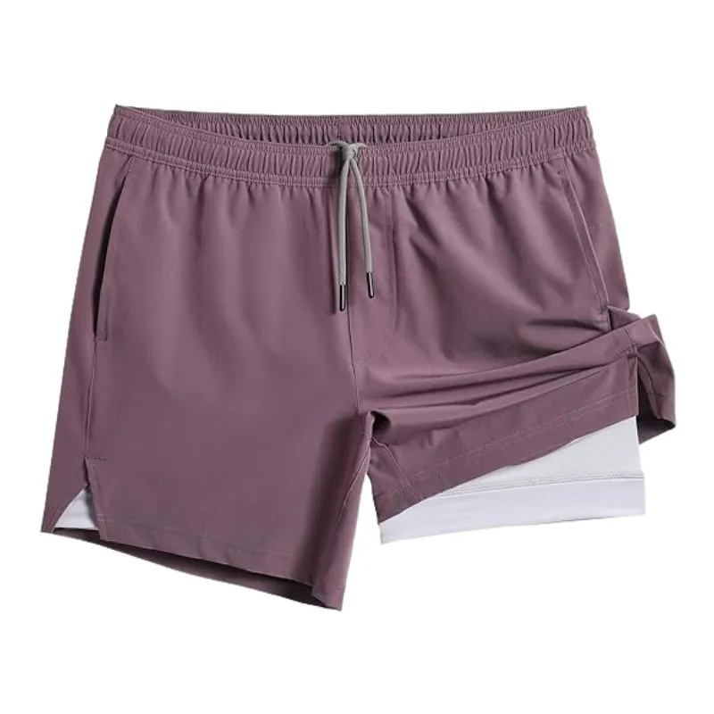 2 In 1 Quick Dry Athletic Shorts – Dual-Layer Design for Performance