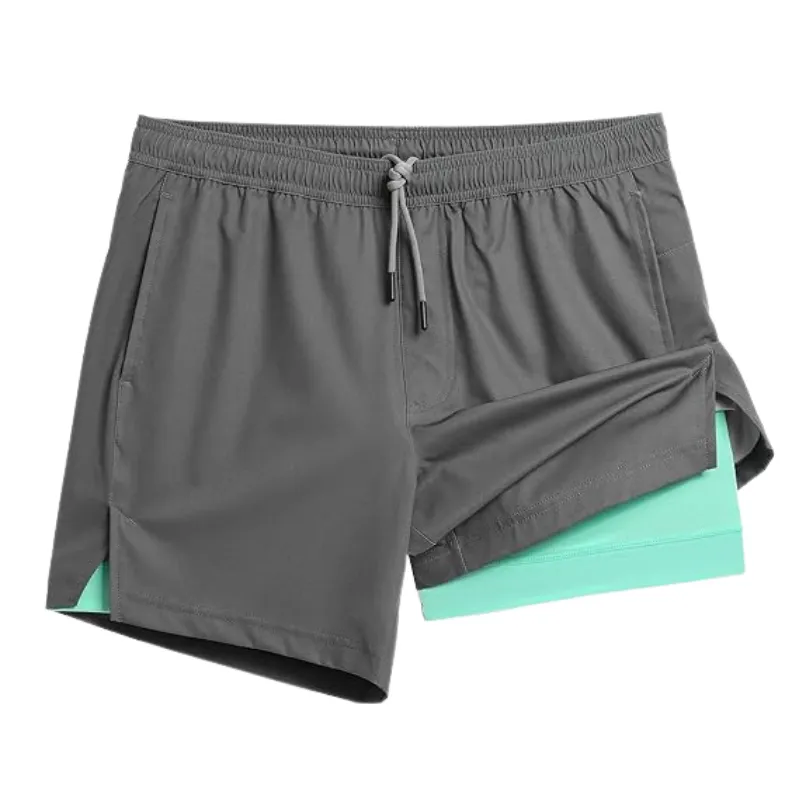 2 In 1 Quick Dry Athletic Shorts – Dual-Layer Design for Performance