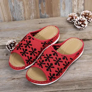 2022 Fashion Wedge Casual Slides Summer Sandal