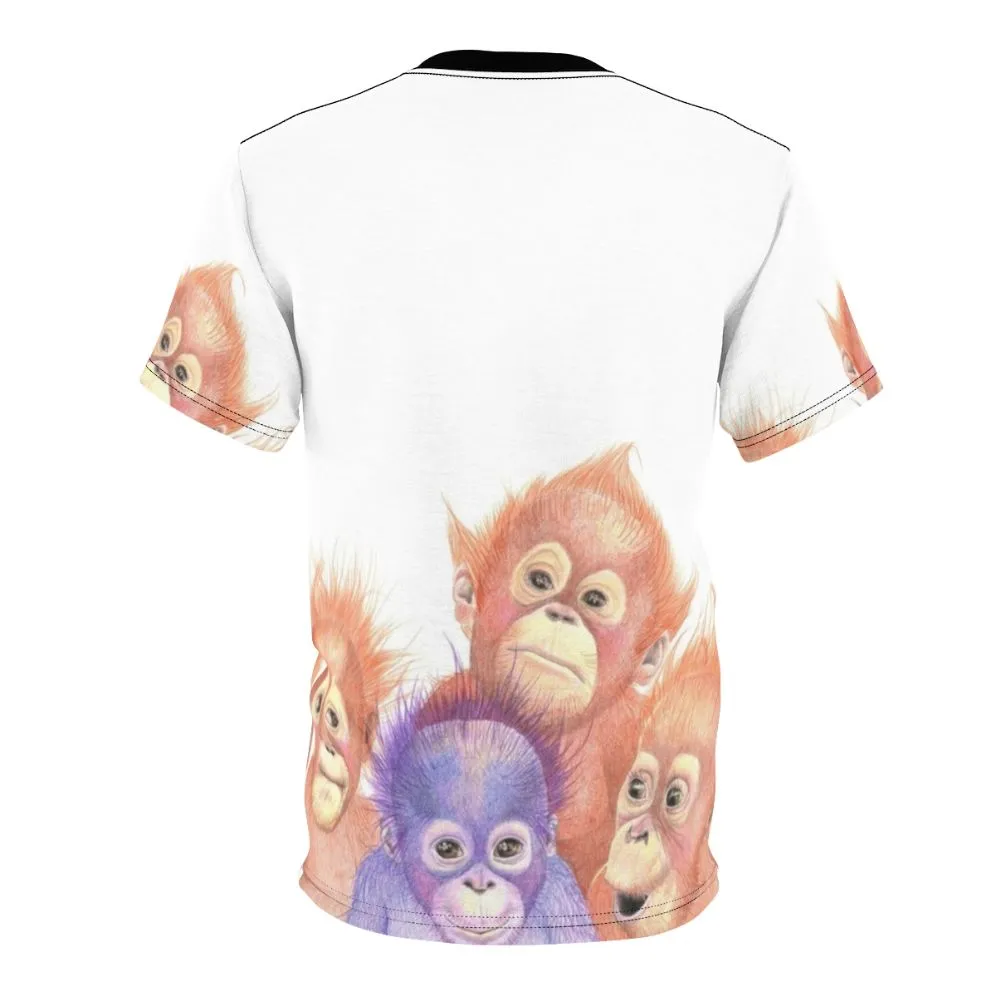 Adorable Orangutan Baby Print T-Shirt