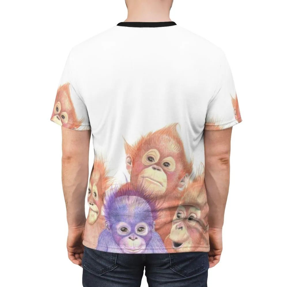 Adorable Orangutan Baby Print T-Shirt
