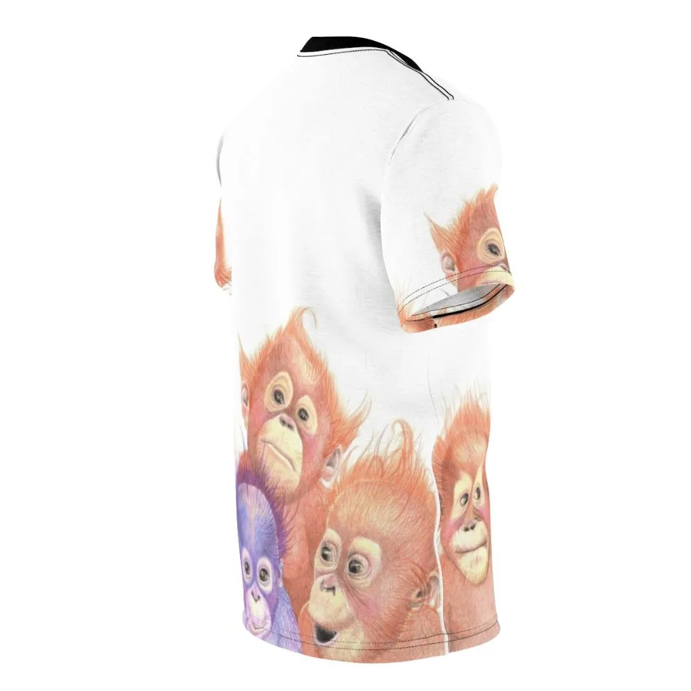Adorable Orangutan Baby Print T-Shirt