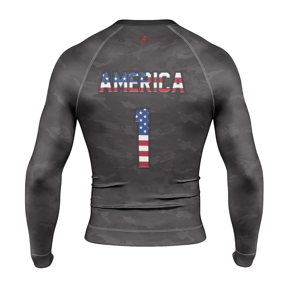 American Independence Day Men's Long Sleeve Rash Guard