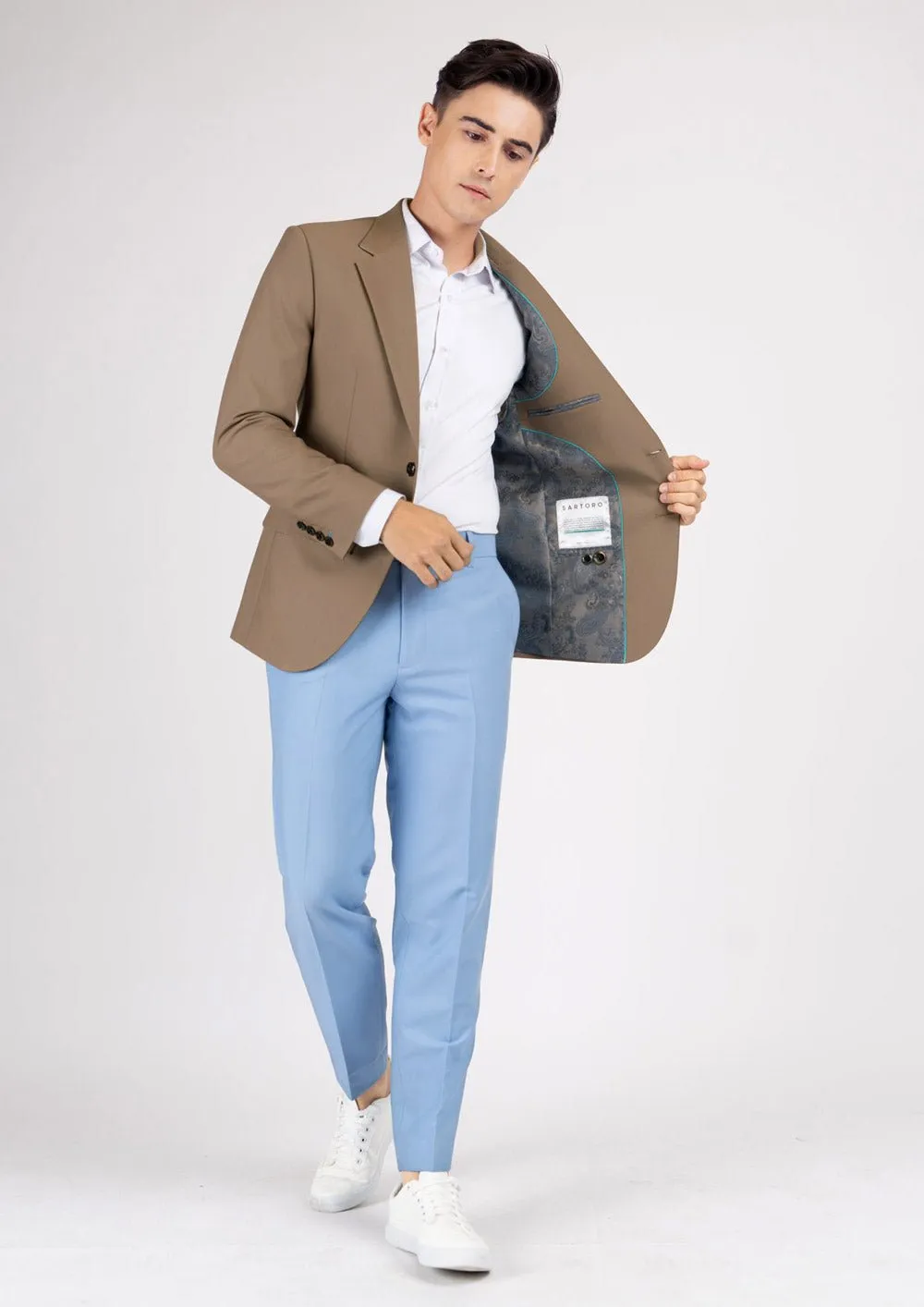 Astor Light Brown Stretch Jacket