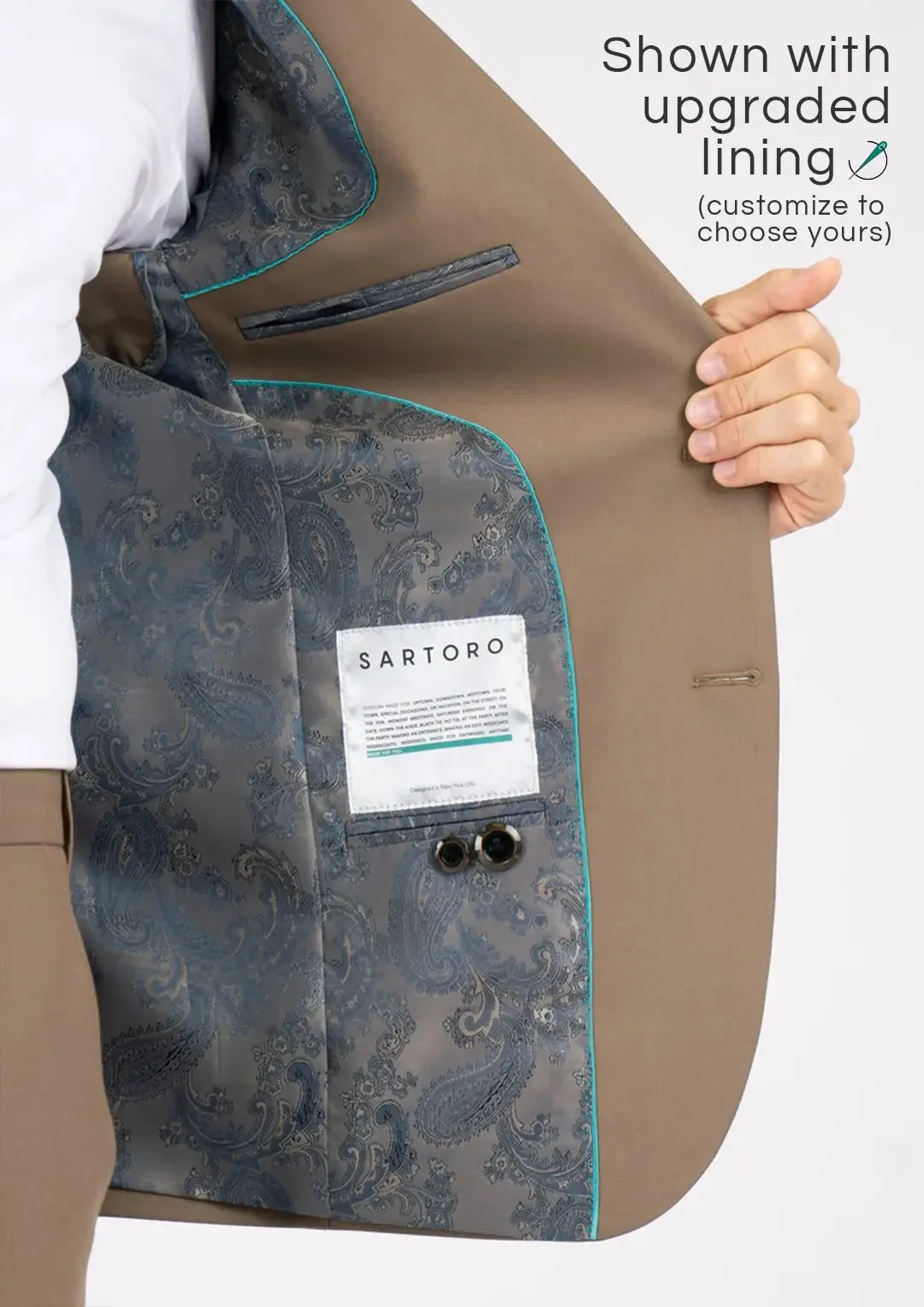 Astor Light Brown Stretch Jacket