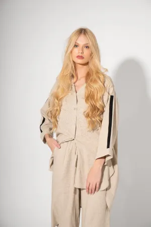 Astrid  Women's Woven Maxi Dress  Sand