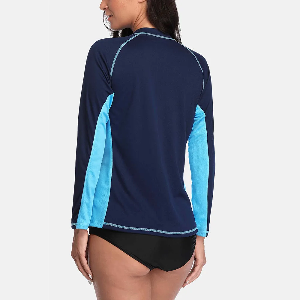 Attraco  Women's Long Sleeve Swim Top Rashguard with UPF50  Protection