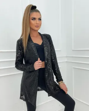 Aurora Elegance Sequin Blazer