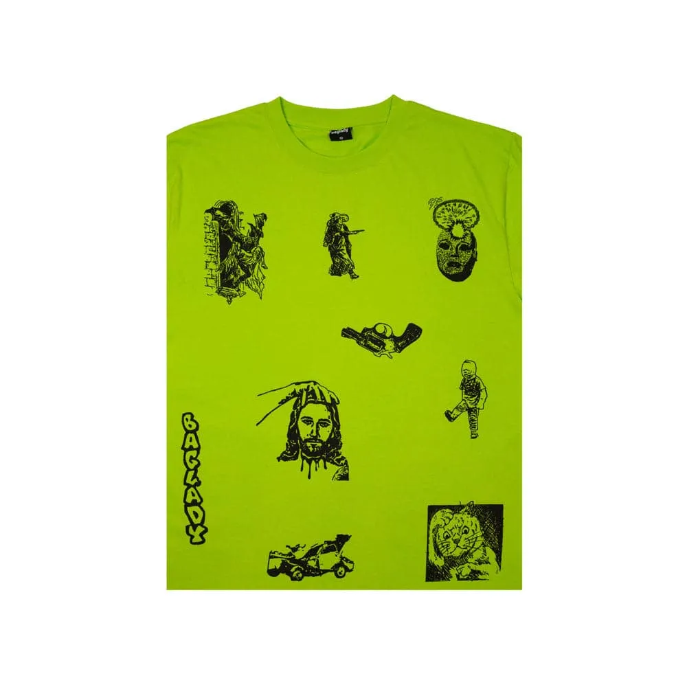 Baglady 'Didactic' T-Shirt (Vibrant Green)