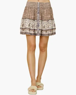 BANI PRINT MINI SKIRT IN MULTI