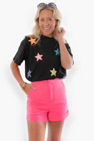 Barbie Girl High Waisted Tailed Hot Pink Shorts