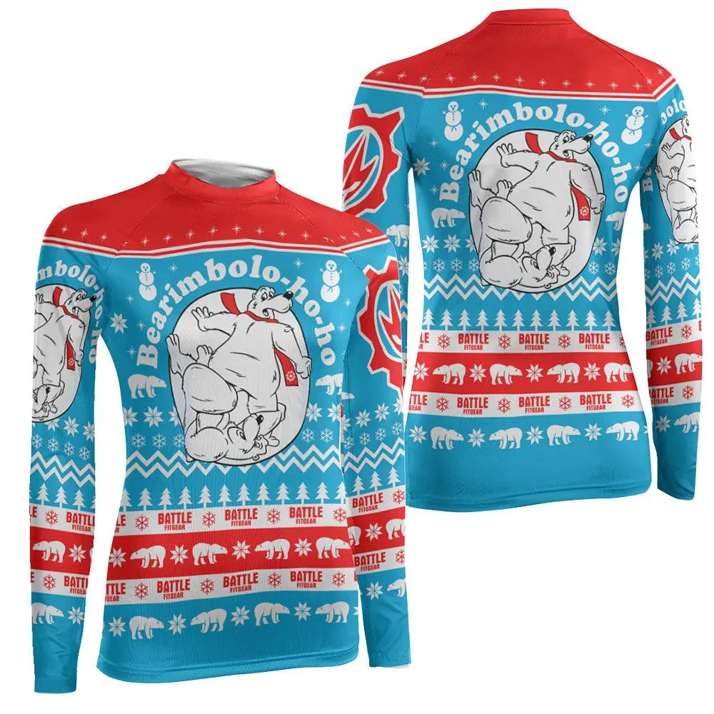 Bearimbolo-Ho-Ho Women's Long Sleeve Rash Guard