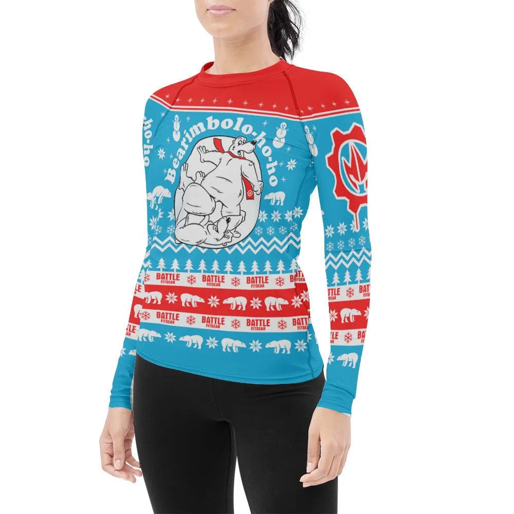 Bearimbolo-Ho-Ho Women's Long Sleeve Rash Guard