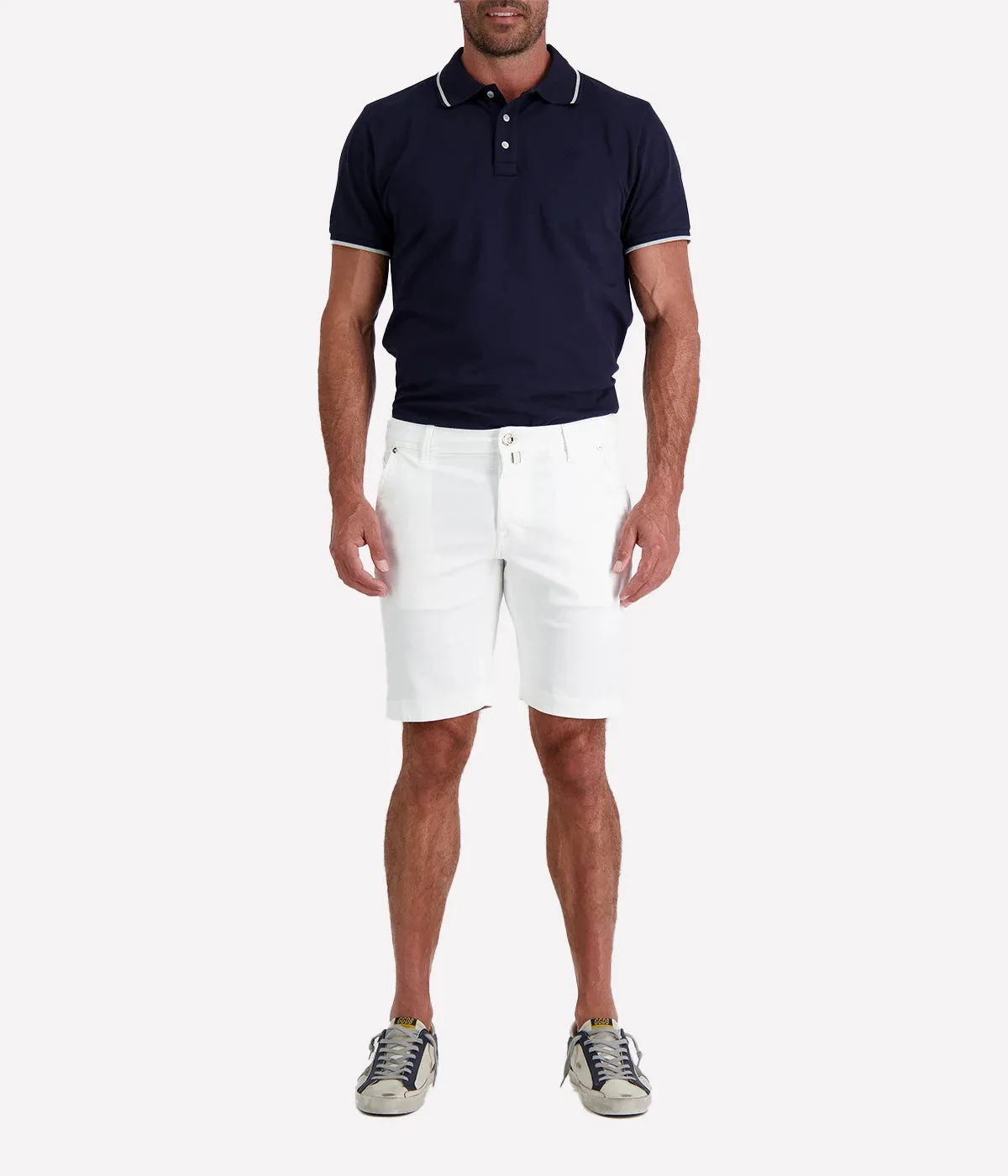 Bermuda 5 Pkt Slim Fit Lou in Washed Natural