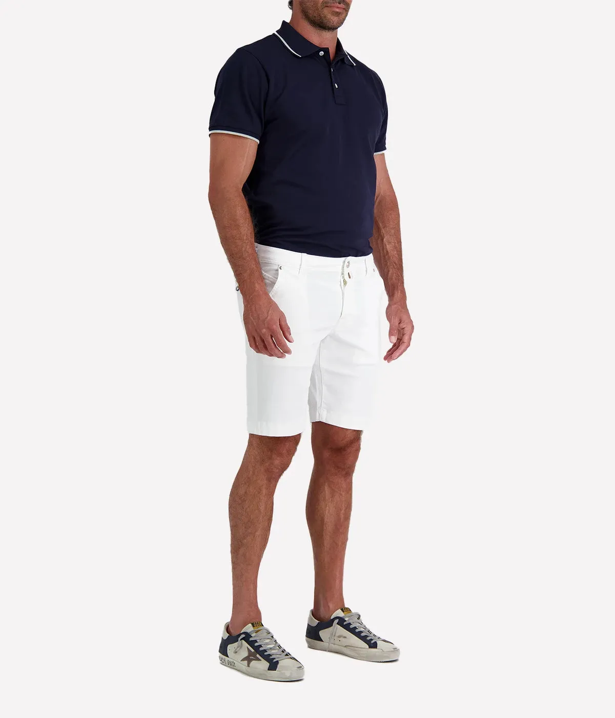Bermuda 5 Pkt Slim Fit Lou in Washed Natural