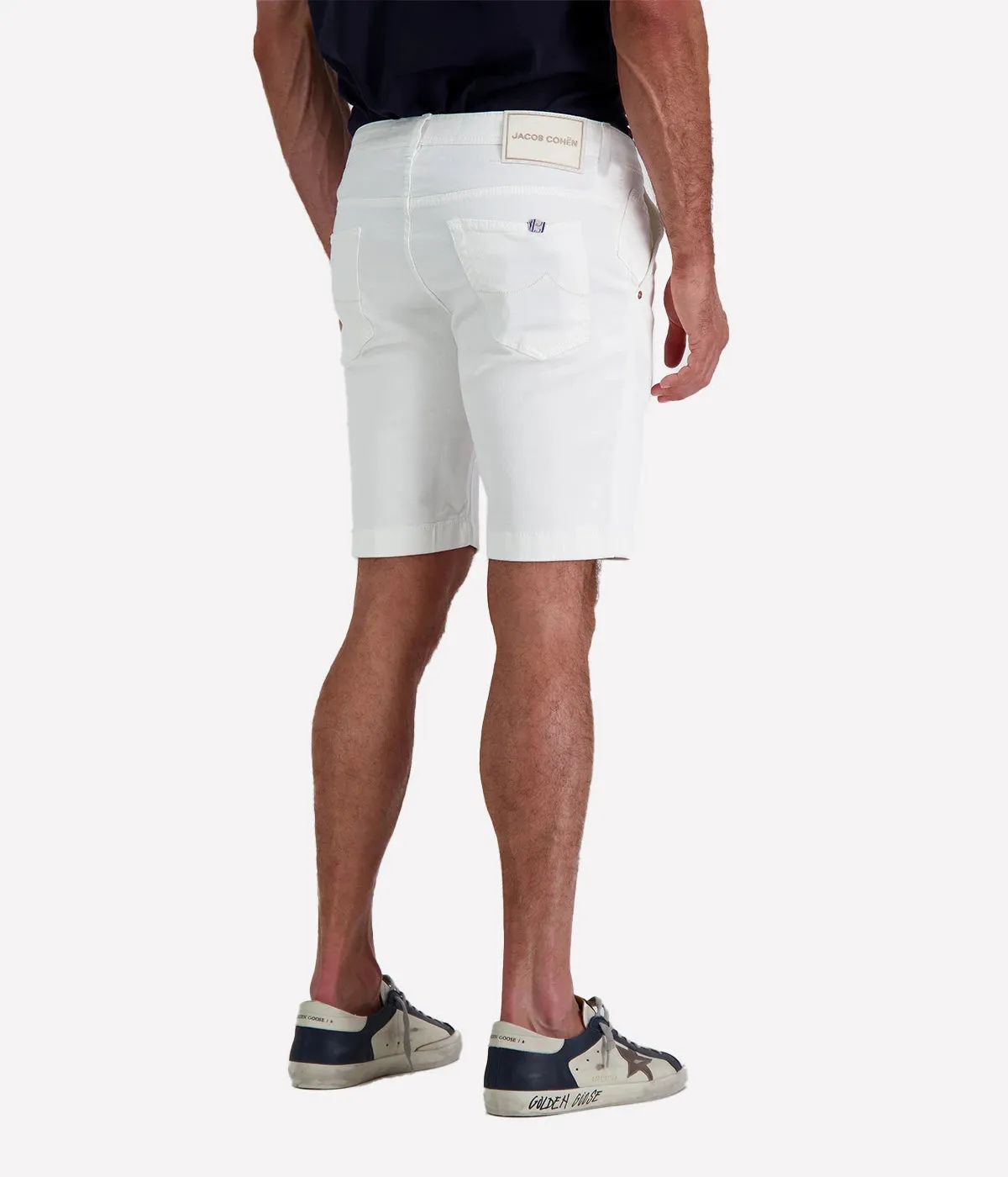 Bermuda 5 Pkt Slim Fit Lou in Washed Natural