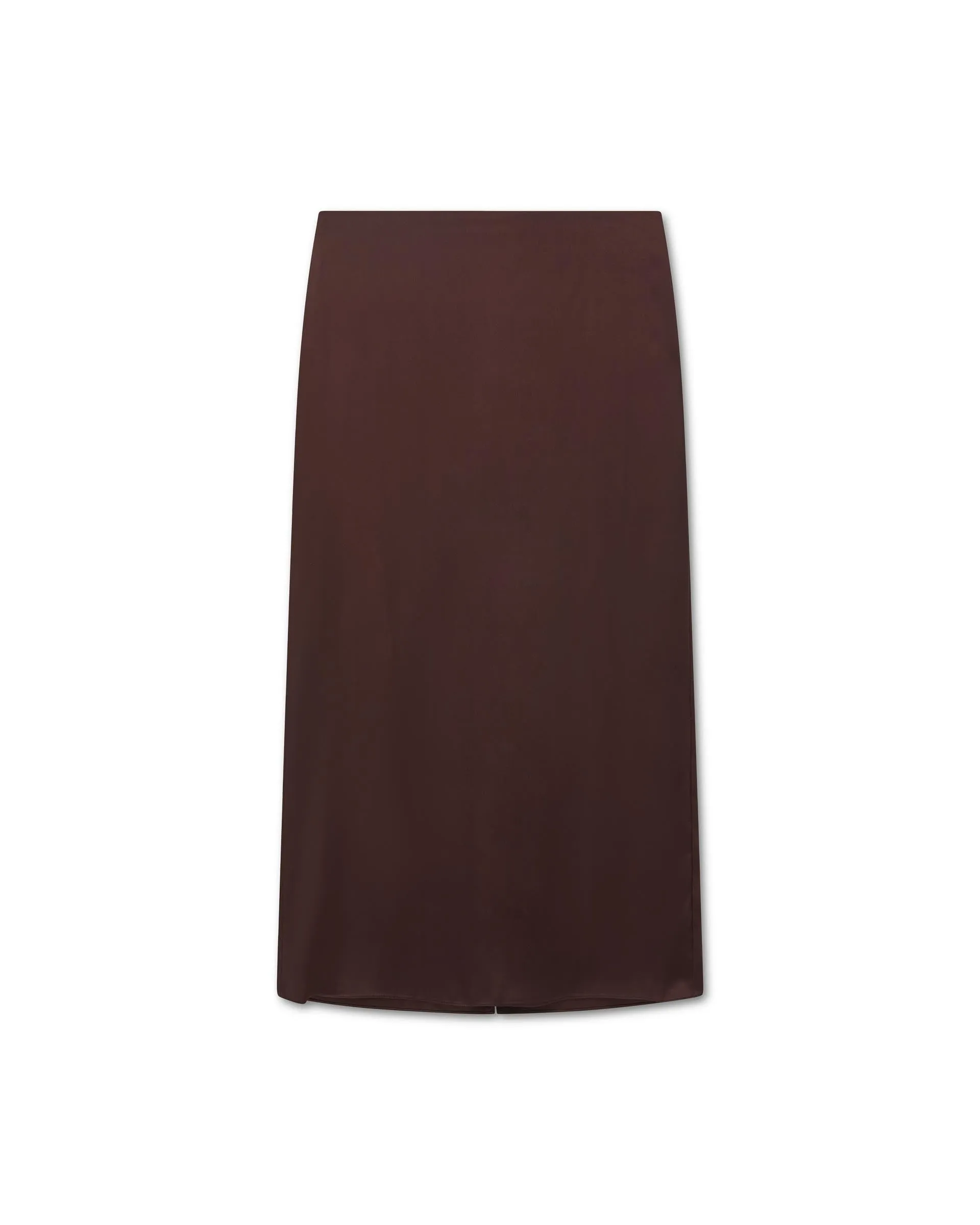 Bianca Skirt in Washed Silk, Plum