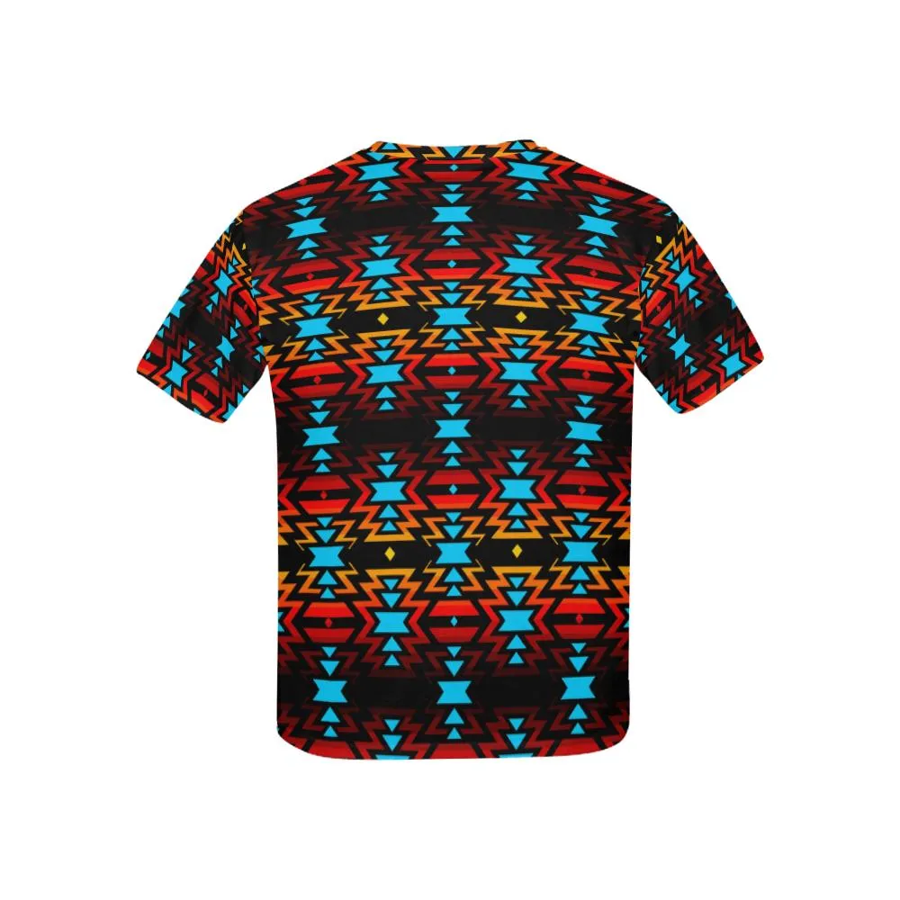 Black Fire and Sky T-shirt for Kid (USA Size)
