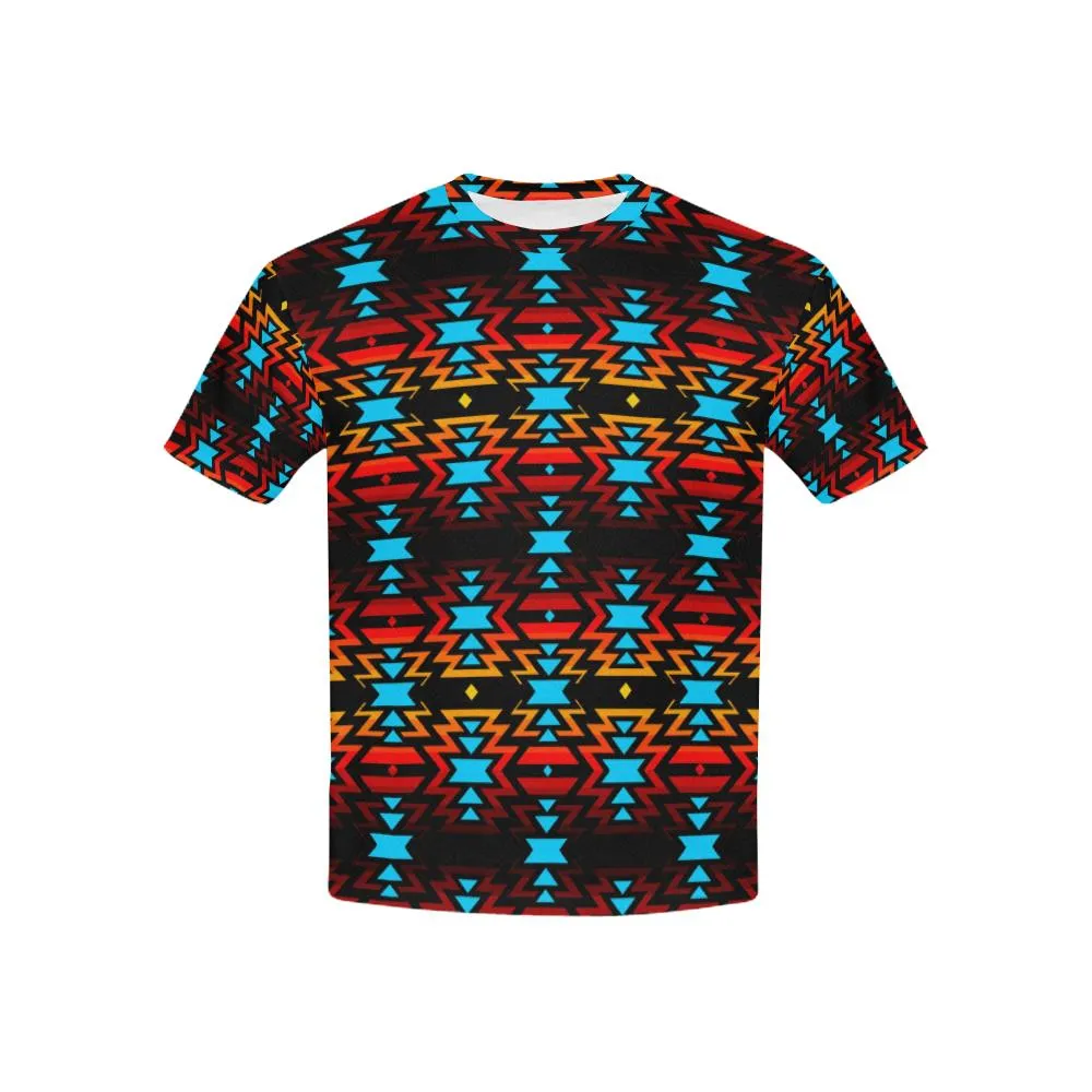 Black Fire and Sky T-shirt for Kid (USA Size)