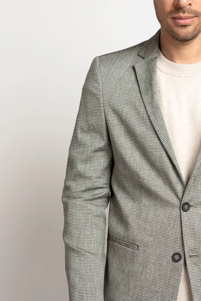 Blazer - Grey Houndstooth