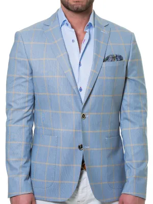 Blazer Socrate Check Light Blue