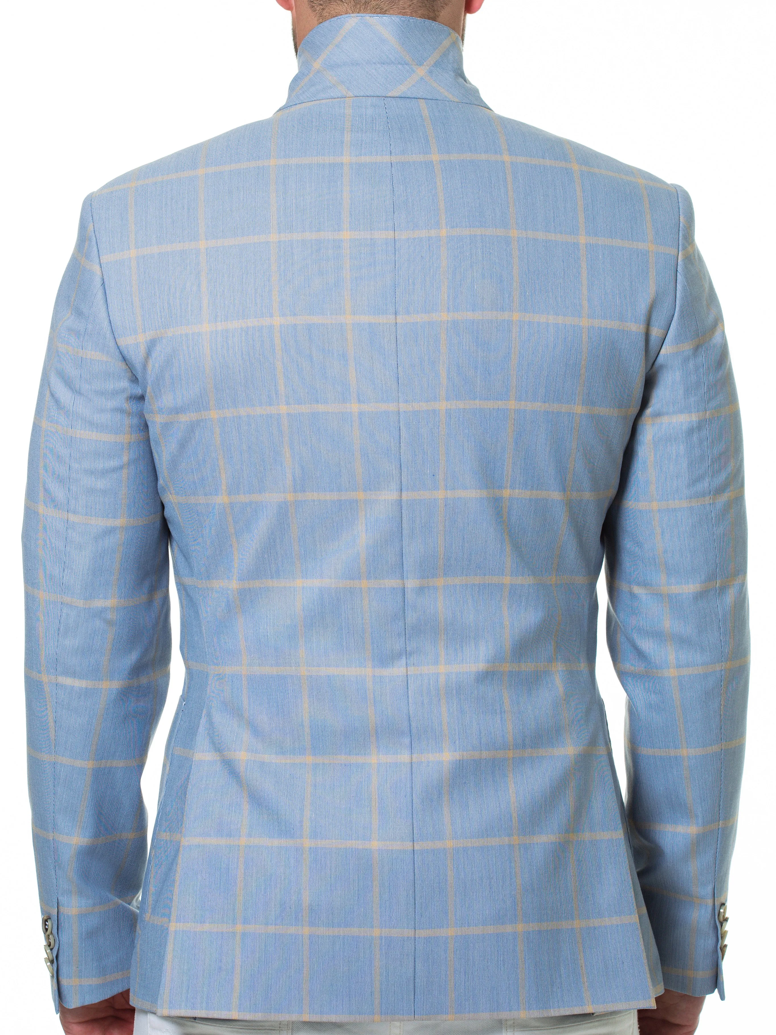 Blazer Socrate Check Light Blue