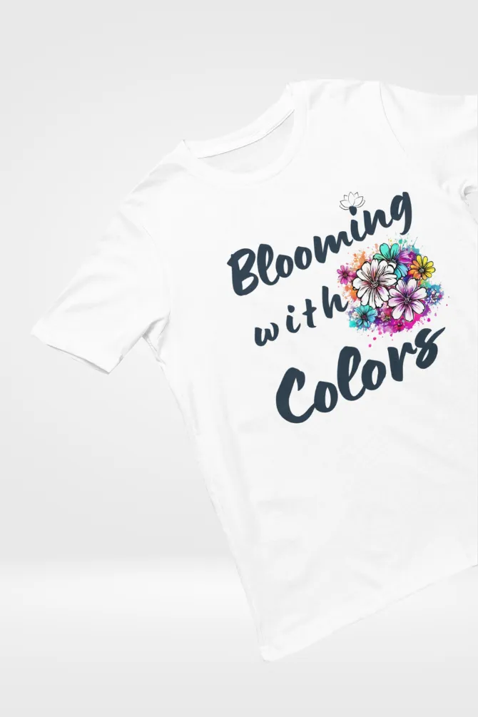 Blooming With Colors Holi T-shirt for women