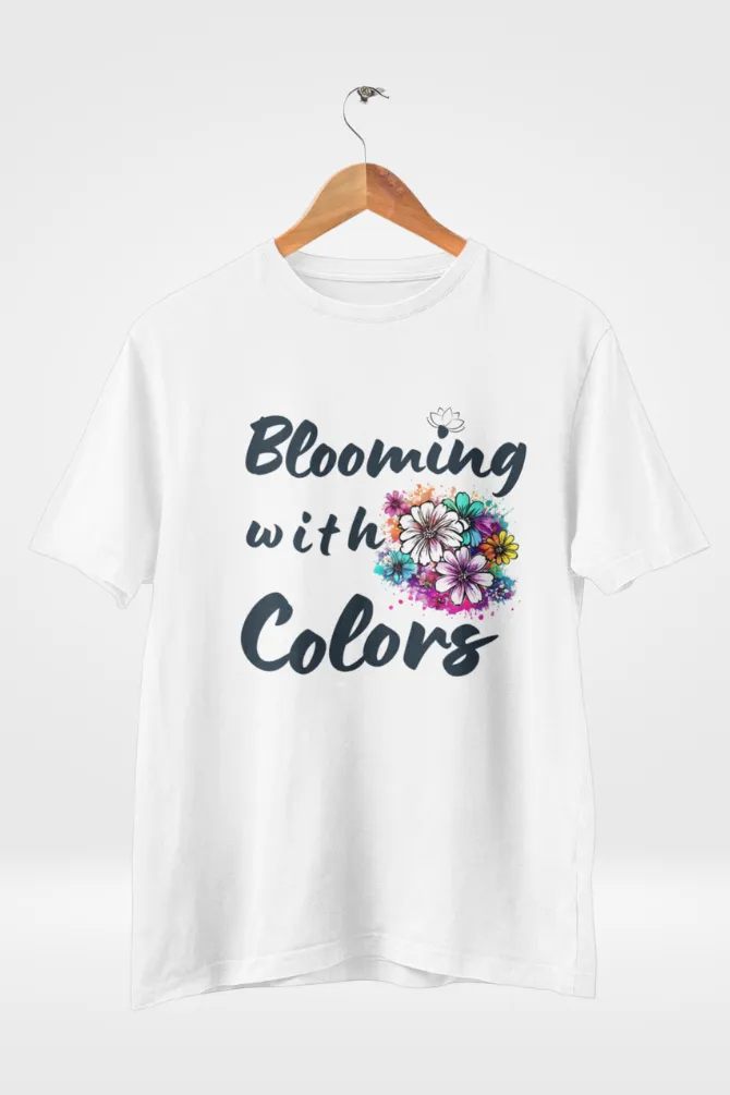 Blooming With Colors Holi T-shirt for women