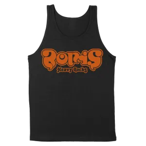 Boris "Heavy Rocks: Orange Logo:” Premium Black Tank Top