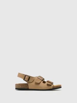 Bos&Co Mens "Rome" Beige Sandal