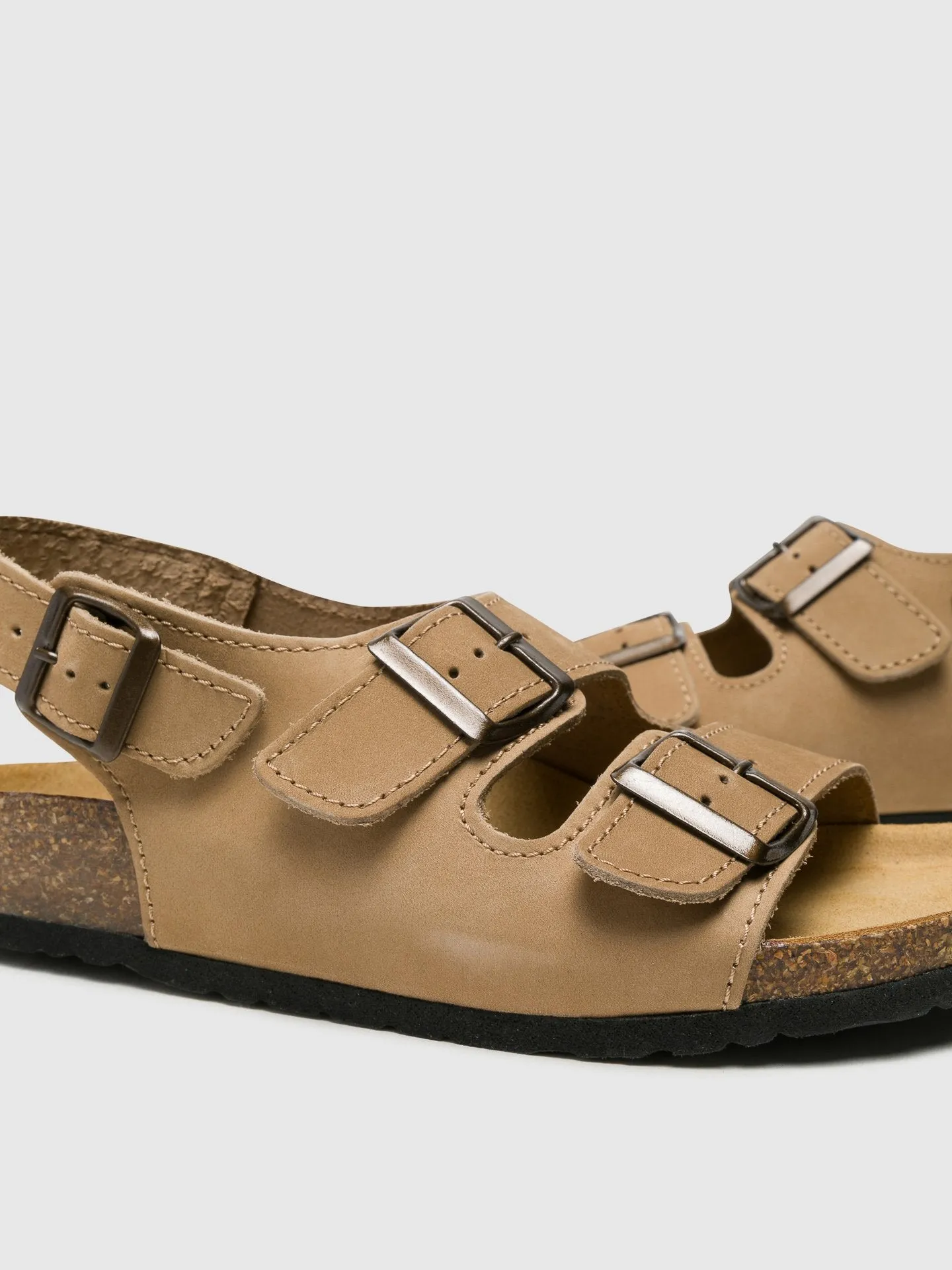Bos&Co Mens "Rome" Beige Sandal