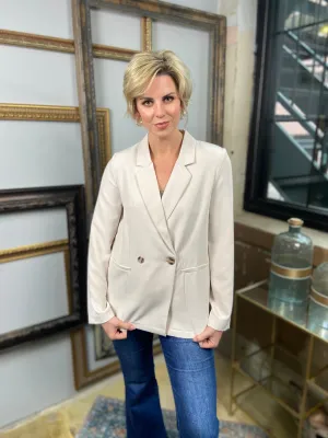 Cael Light Khaki Blazer Jacket