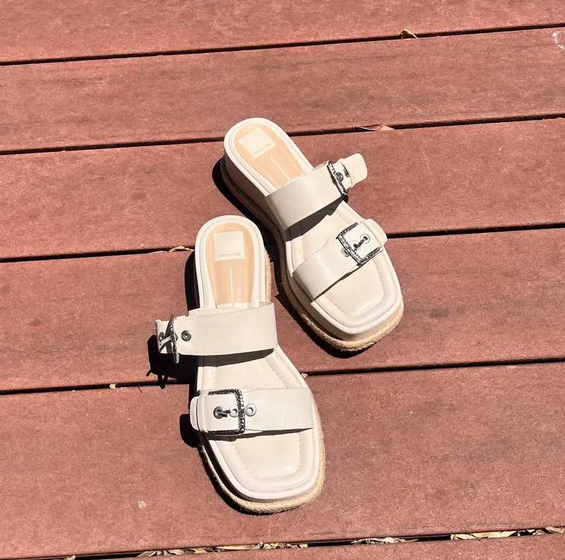 CANYON SANDALS IVORY LEATHER - re:vita