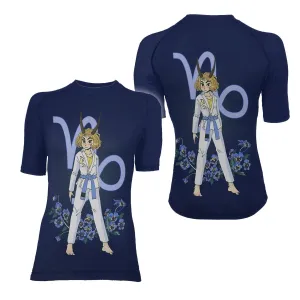 Capricorn Zodiac Mom Women's Short Sleeve Rash Guard