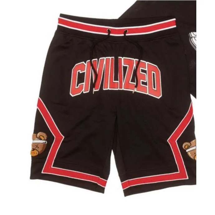 Civilized Air Bear Black Shorts