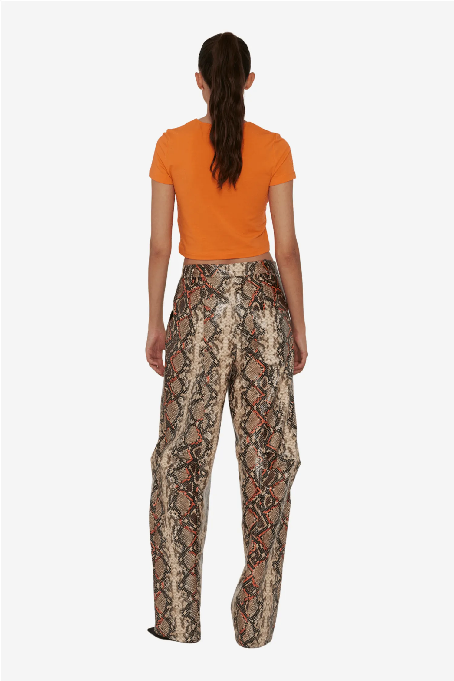 Cropped T-Shirt Vibrant Orange