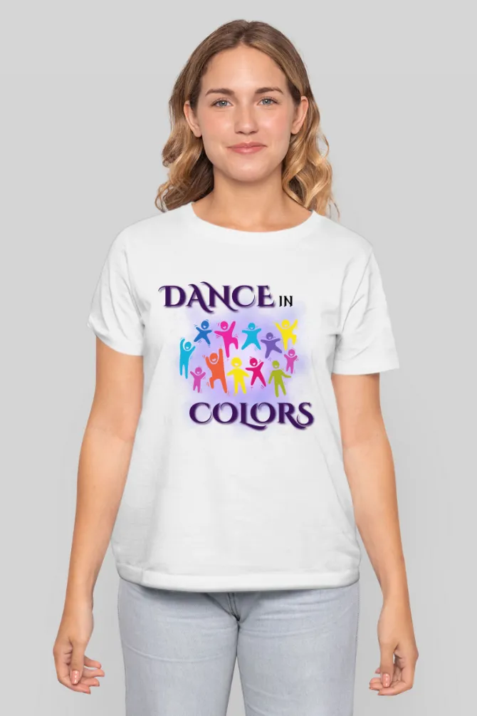 Dance In Colors. Holi T-shirt for women