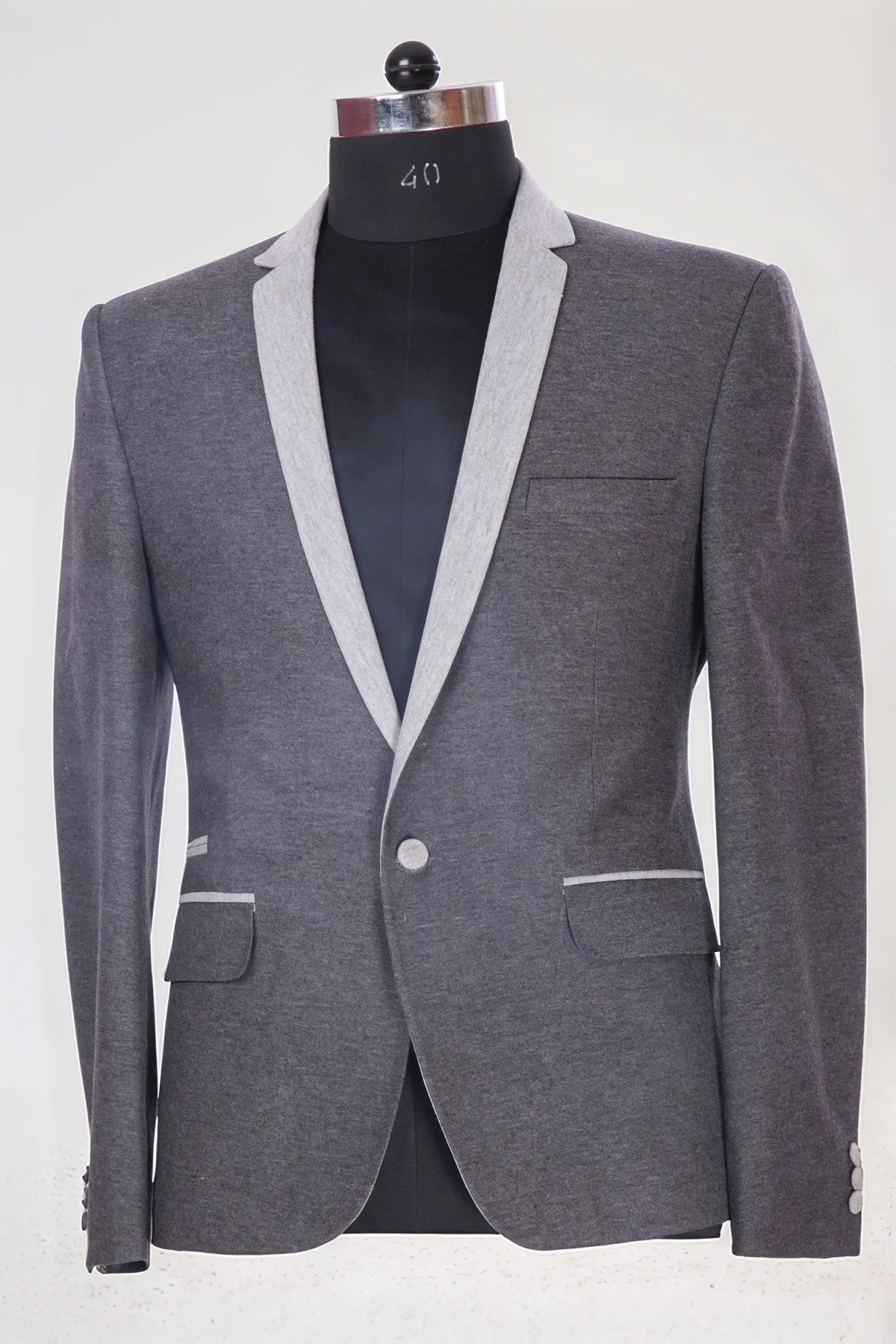 Dark Grey Jersy Blazer