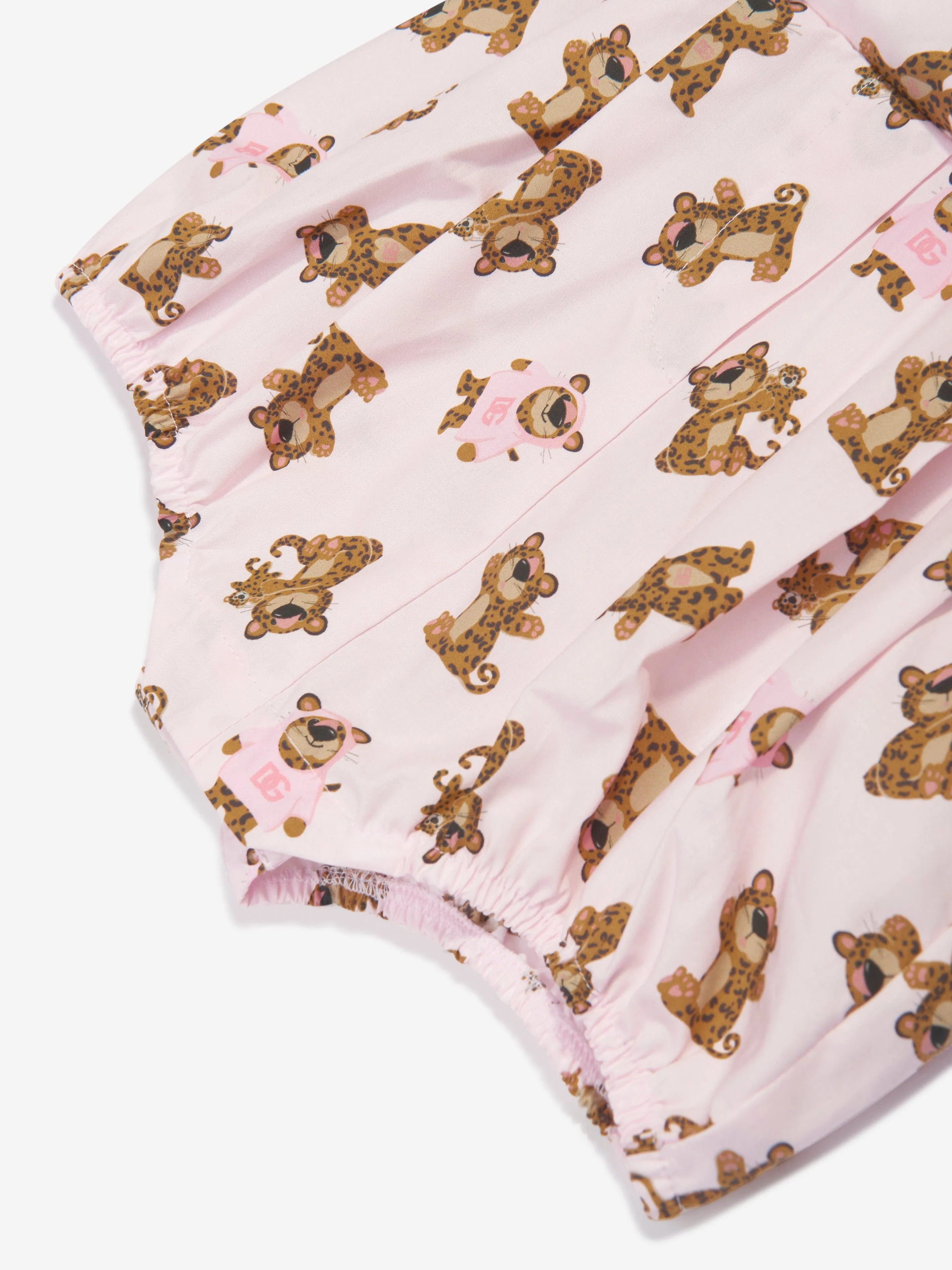 Dolce & Gabbana Baby Girls Bear Romper in Pink