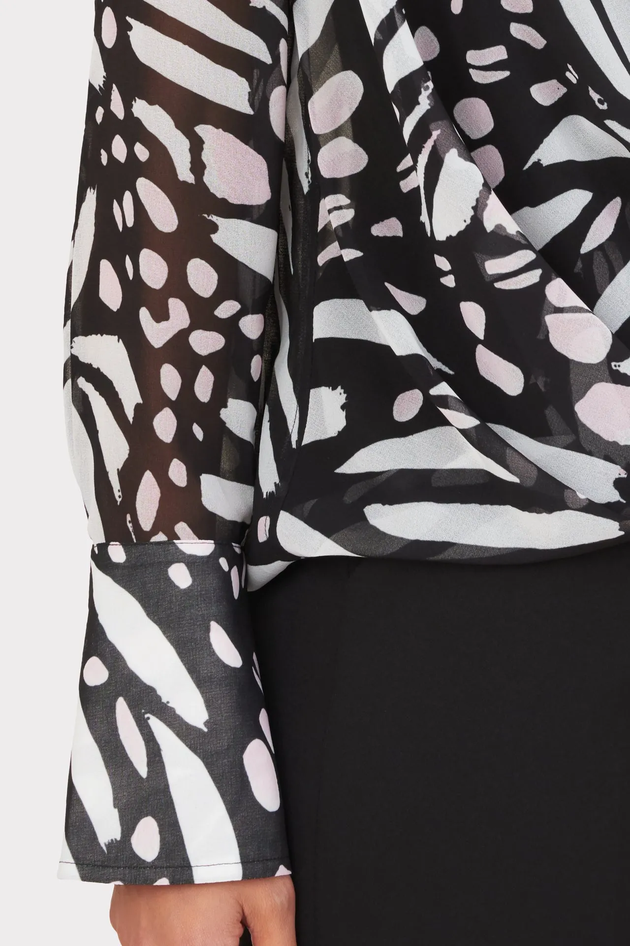 Elysa Graphic Butterfly Top