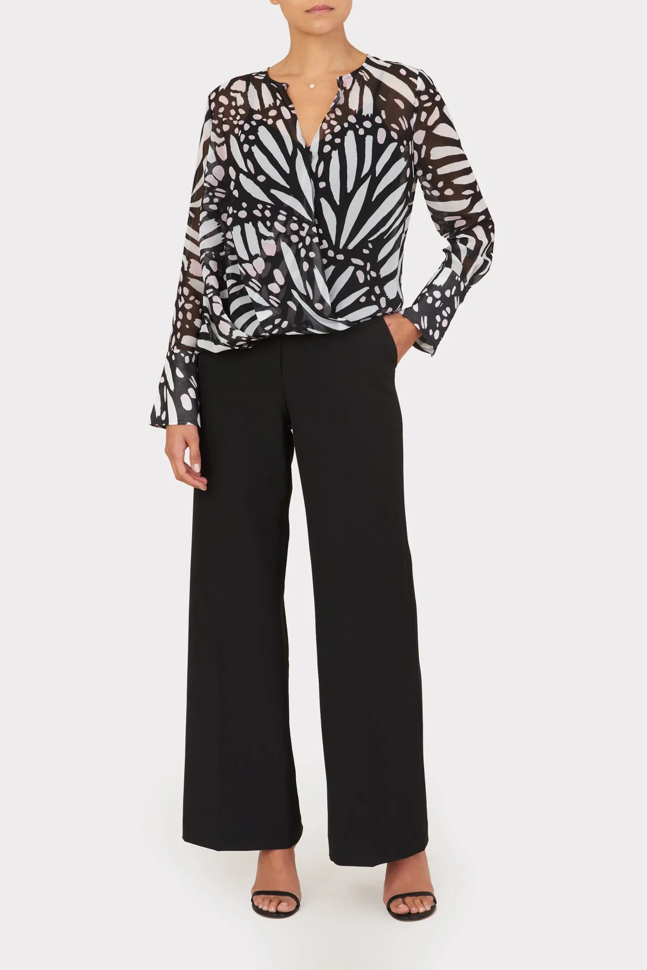 Elysa Graphic Butterfly Top