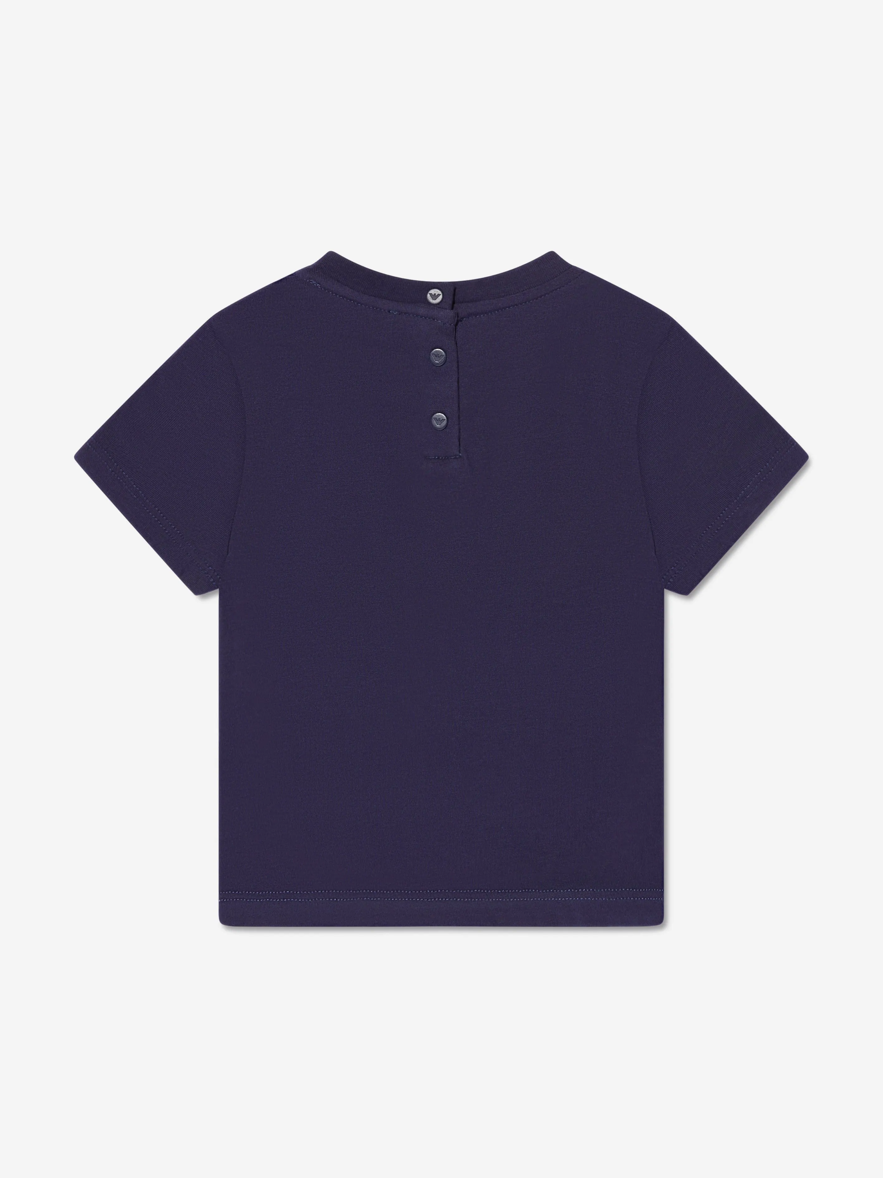 Emporio Armani Baby Girls Logo T-Shirt In Navy