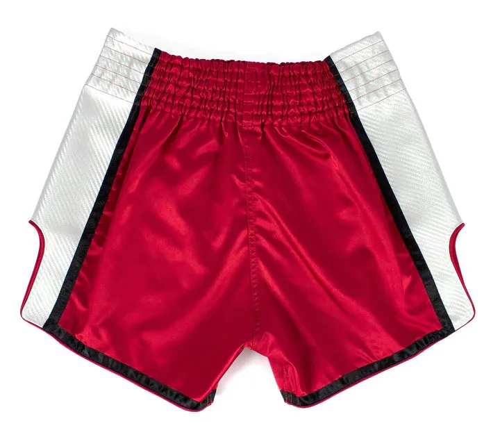 Fairtex Red White Slim Cut Muay Thai Boxing Short