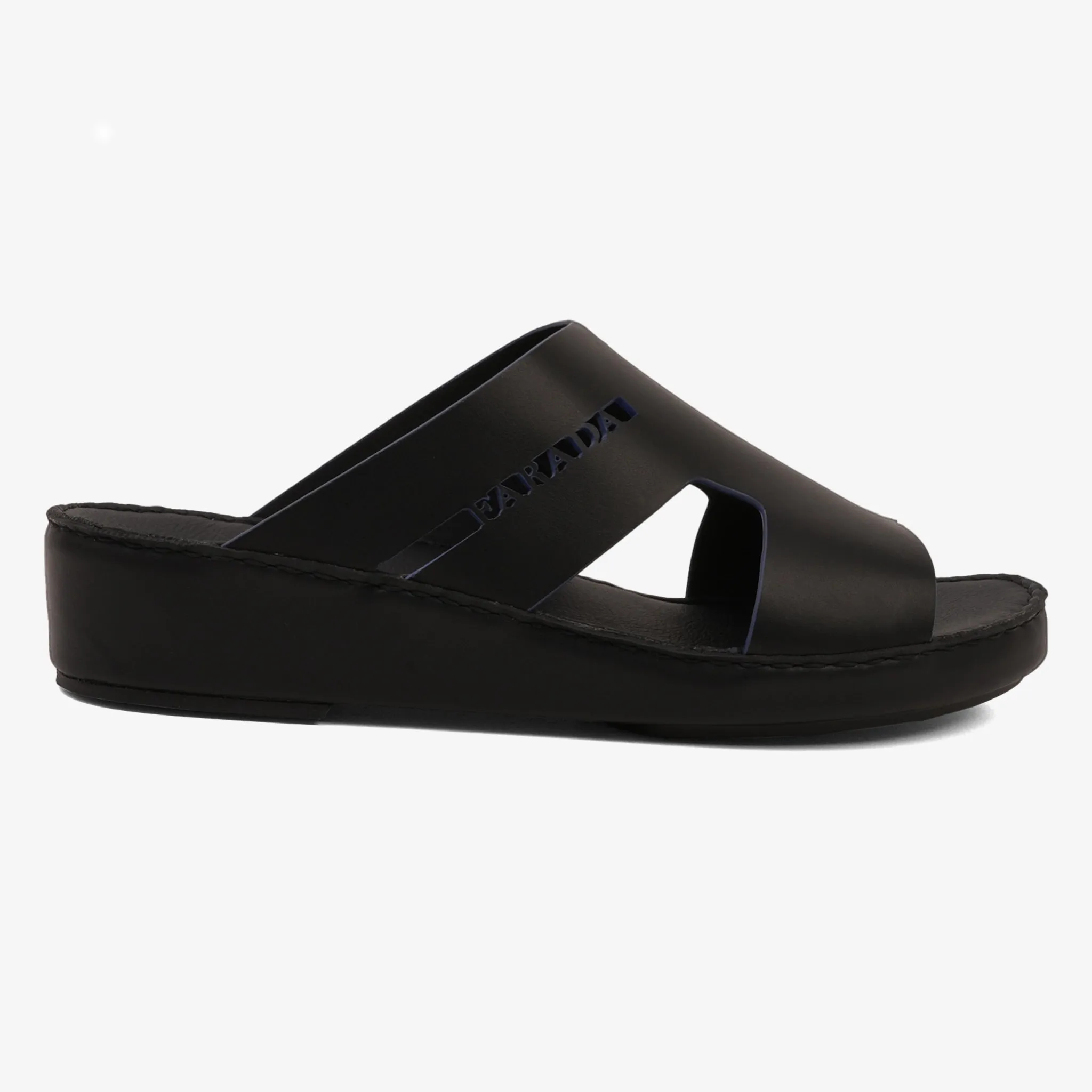 FARADA CLASSIC WITH SIGNATURE SIDE LOGO ARABIC SANDALS BLACK