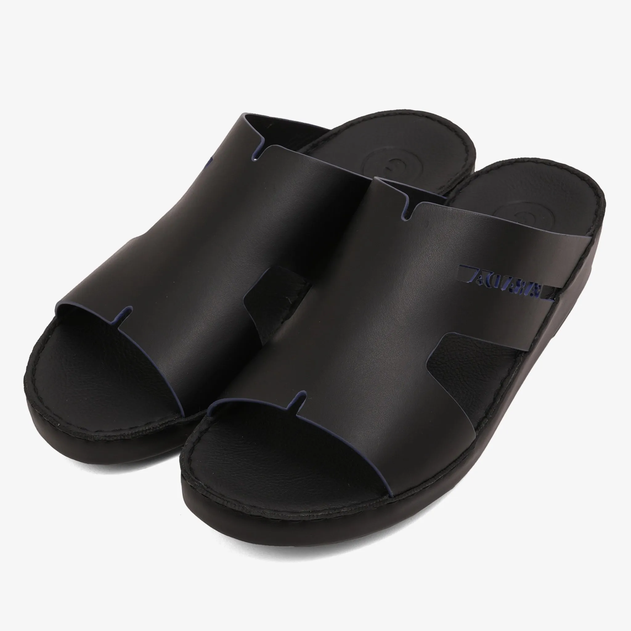FARADA CLASSIC WITH SIGNATURE SIDE LOGO ARABIC SANDALS BLACK