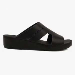 FARADA CLASSIC WITH SIGNATURE SIDE LOGO ARABIC SANDALS BLACK