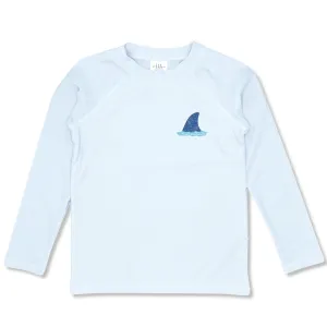 Feather 4 Arrow Fin Rash Top - White
