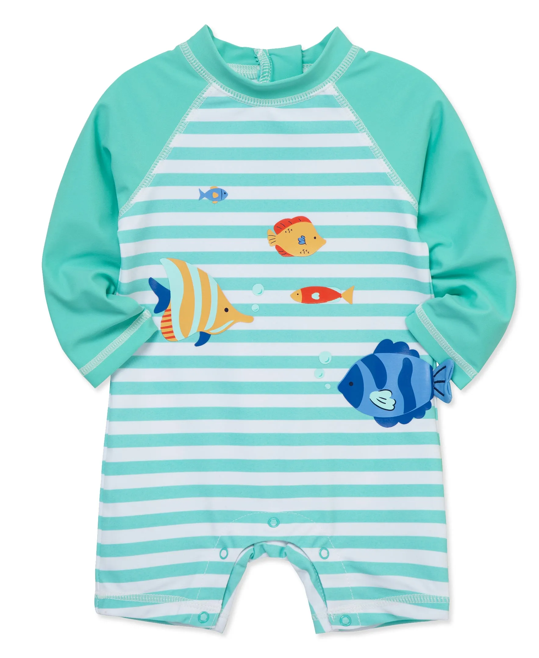 Fish Long Sleeve Rashguard Suit (6M-24M)